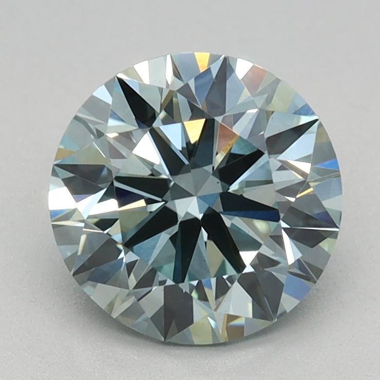 1.15 Ct. Fancy Intense Green Round Lab Grown Diamond