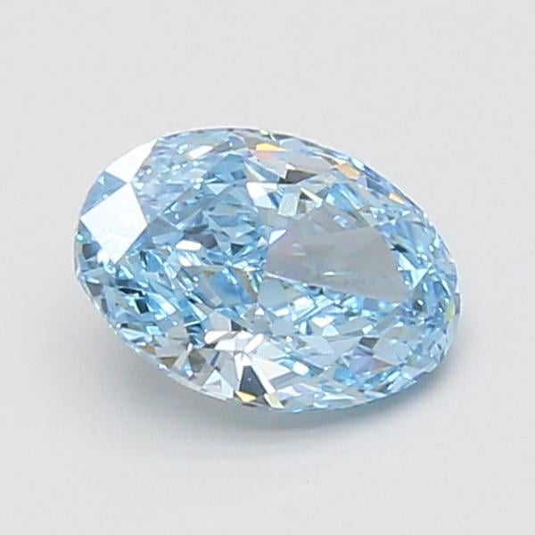 1.03 Ct. Fancy Vivid Blue Oval Lab Grown Diamond