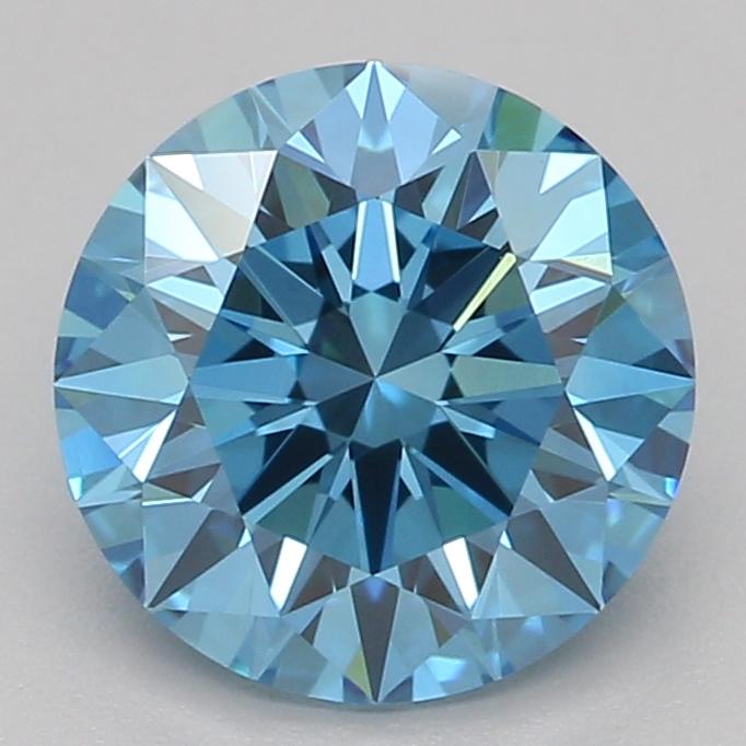 1.09 Ct. Fancy Vivid Blue Round Lab Grown Diamond