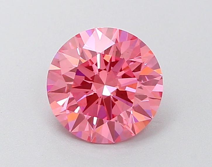 1.23 Ct. Fancy Vivid Pink Round Lab Grown Diamond