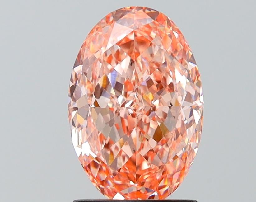 1.84 Ct. Fancy Vivid Pink Oval Lab Grown Diamond