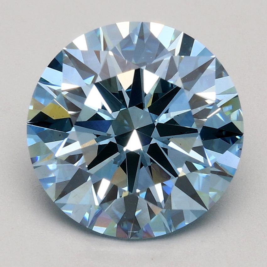 2.29 Ct. Fancy Blue Round Lab Grown Diamond