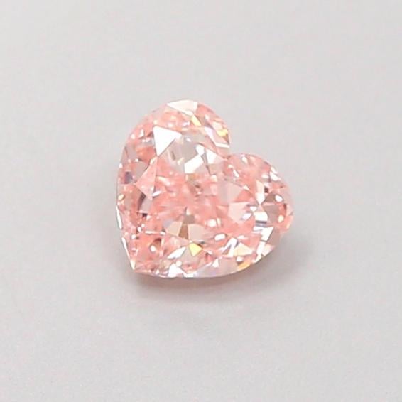 0.32 Ct. Fancy Intense Pink Heart Lab Grown Diamond