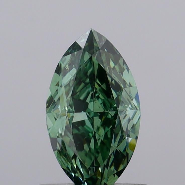 1.06 Ct. Fancy Vivid  Green Marquise Lab Grown Diamond