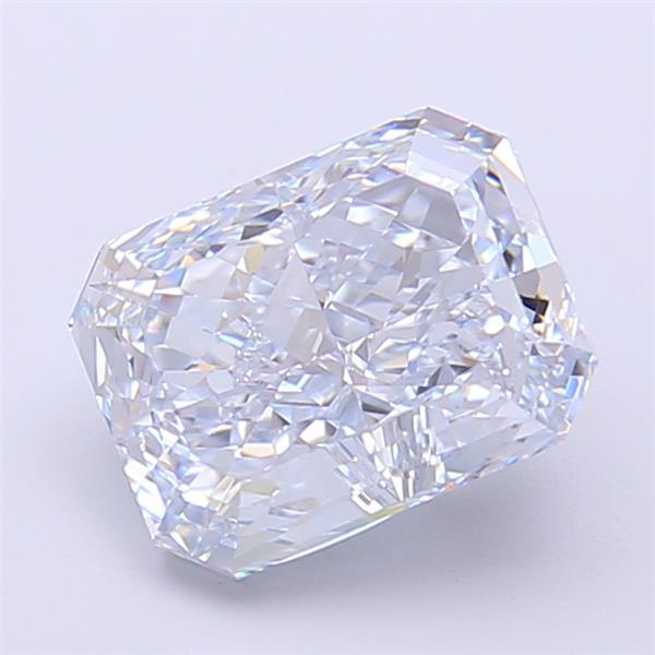 2.55 Ct. Light  Blue Radiant Lab Grown Diamond