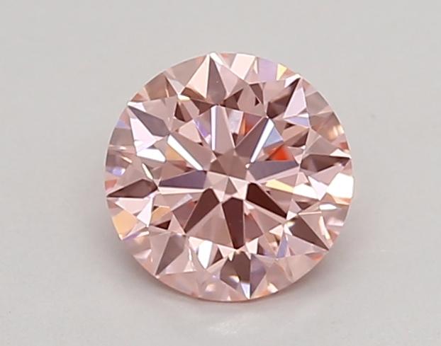 0.67 Ct. Fancy Intense Pink Round Lab Grown Diamond