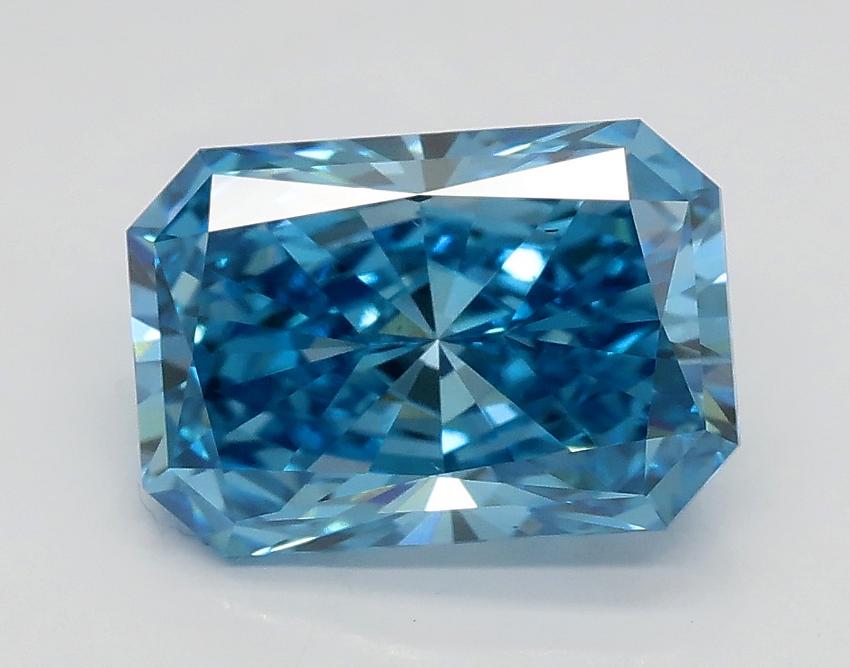 2.00 Ct. Fancy Vivid Blue Radiant Lab Grown Diamond