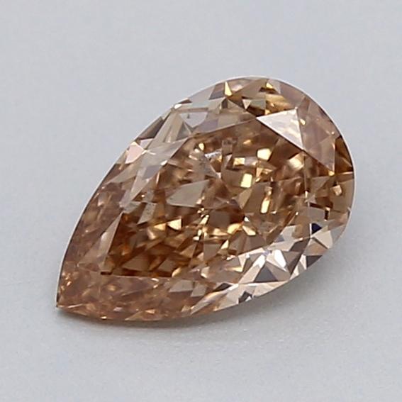 0.30 Ct. Light  Brown Pear Lab Grown Diamond