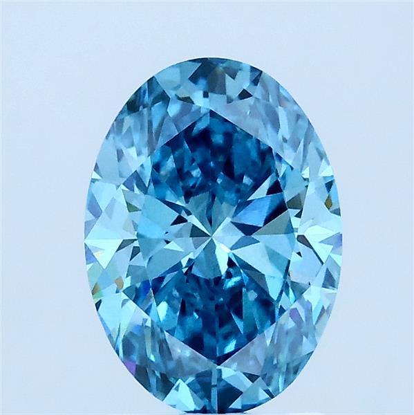 1.50 Ct. Fancy Blue Oval Lab Grown Diamond