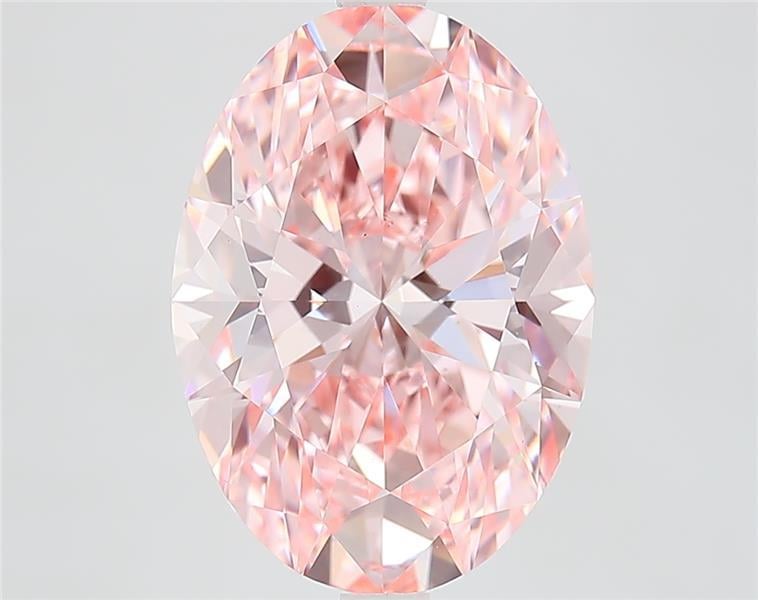 5.22 Ct. Fancy Vivid Pink Oval Lab Grown Diamond