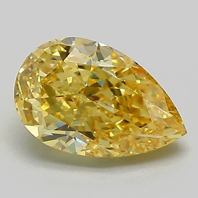 1.14 Ct. Fancy Intense Yellow Pear Lab Grown Diamond