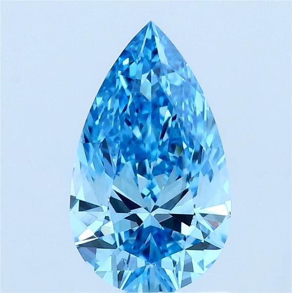 1.00 Ct. Fancy Vivid Blue Pear Lab Grown Diamond