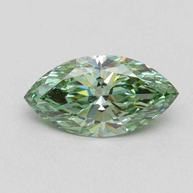0.55 Ct. Fancy Vivid Green Marquise Lab Grown Diamond