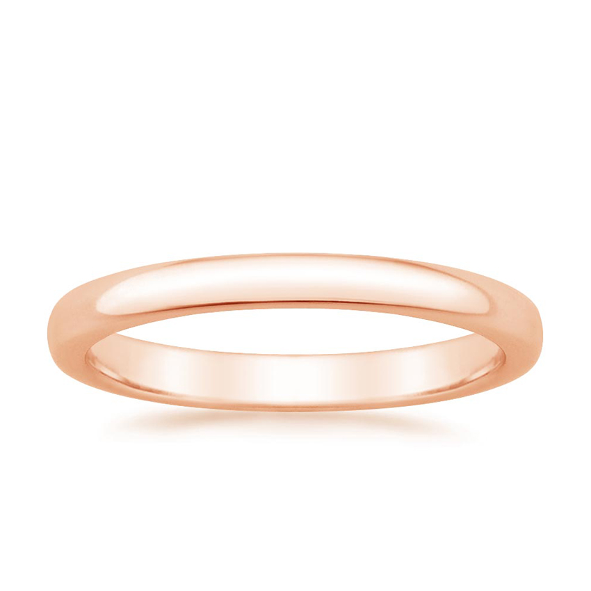 2.5mm Comfort Fit Wedding Ring in 14K Rose Gold