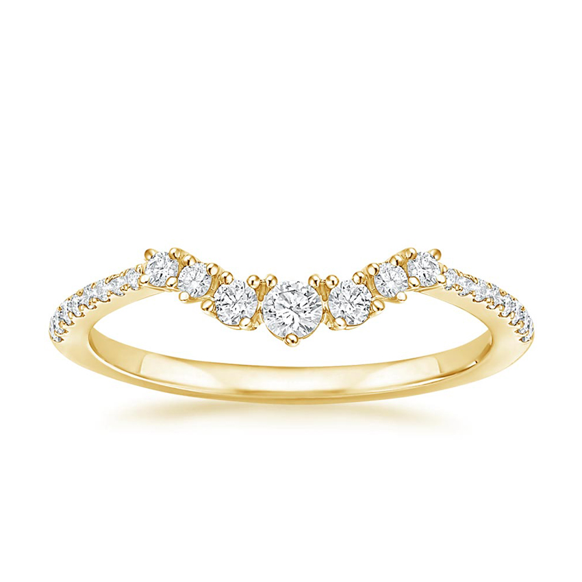 Luxe Aria Contoured Diamond Ring Brilliant Earth