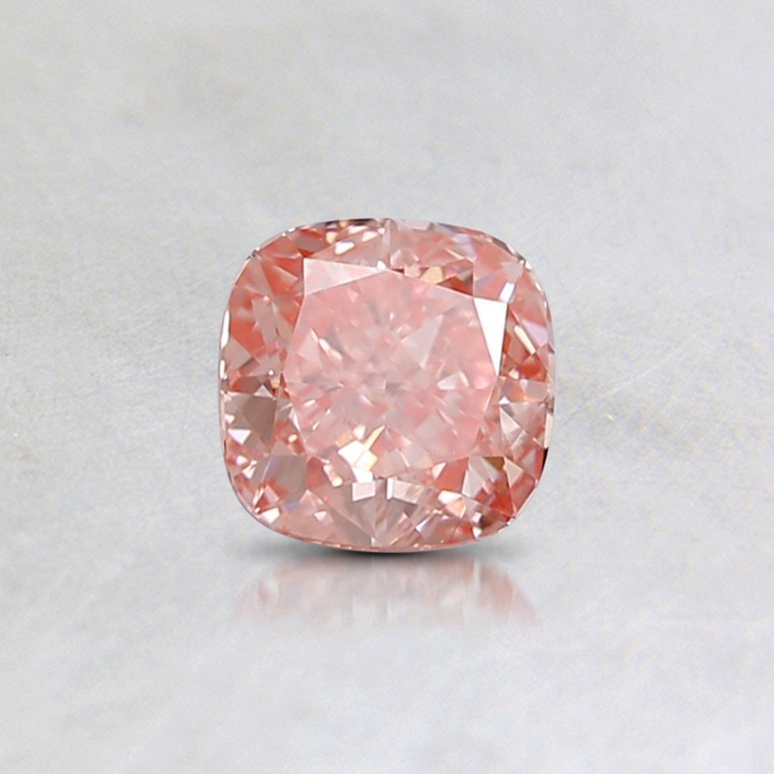 0.48 Ct. Fancy Intense Orangy Pink Cushion Lab Grown Lab Grown Diamond