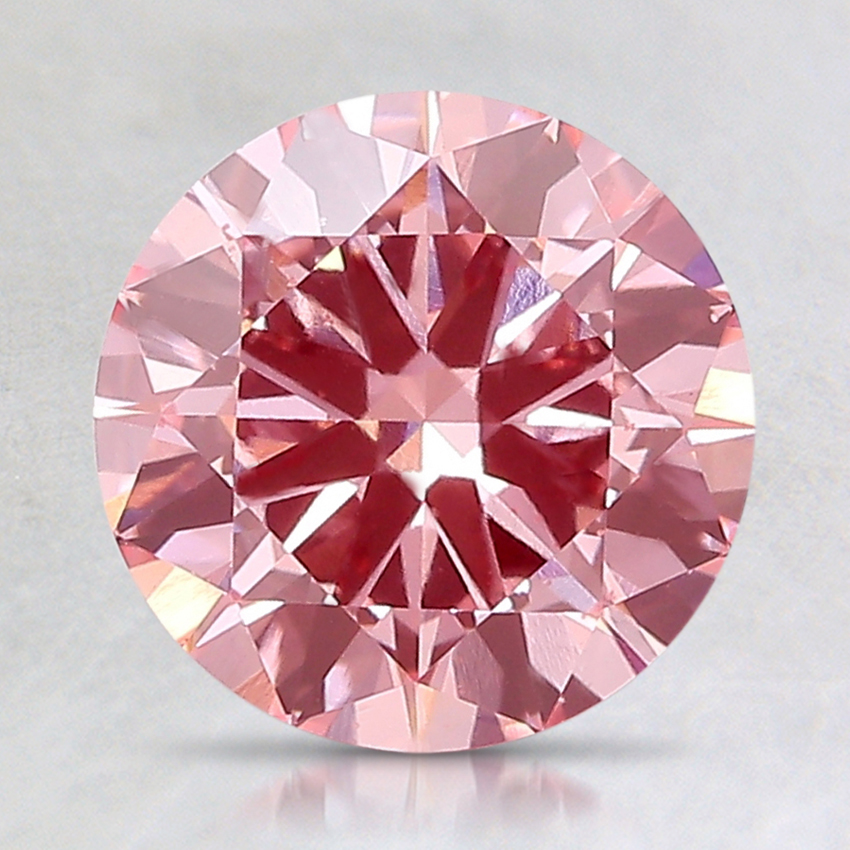 1.98 Ct. Fancy Intense Pink Round Lab Created Diamond
