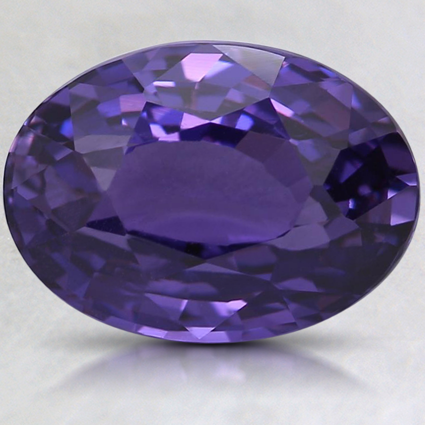 10.3x7.5mm Unheated Purple Oval Sapphire
