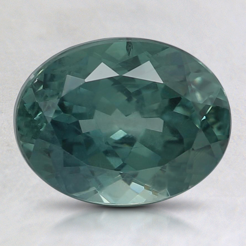 9x7mm Teal Oval Montana Sapphire