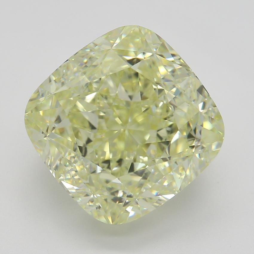 4.4 Ct. Fancy Light Yellow Cushion Diamond