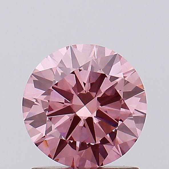 1.17 Ct. Fancy Vivid Pink Round Lab Grown Diamond
