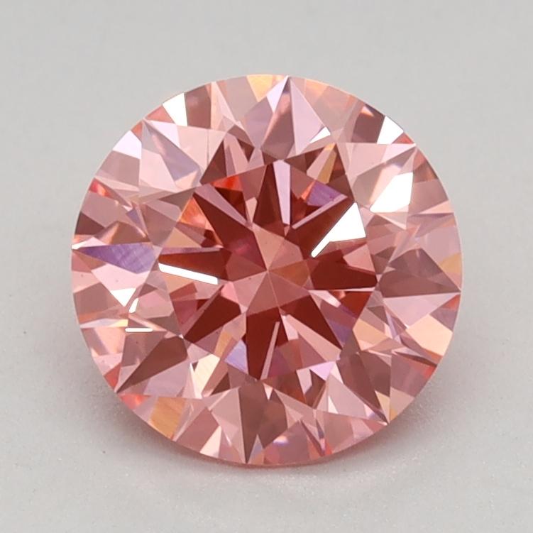1.01 Ct. Fancy Vivid Pink Round Lab Grown Diamond