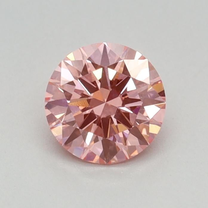 0.47 Ct. Fancy Vivid Pink Round Lab Grown Diamond