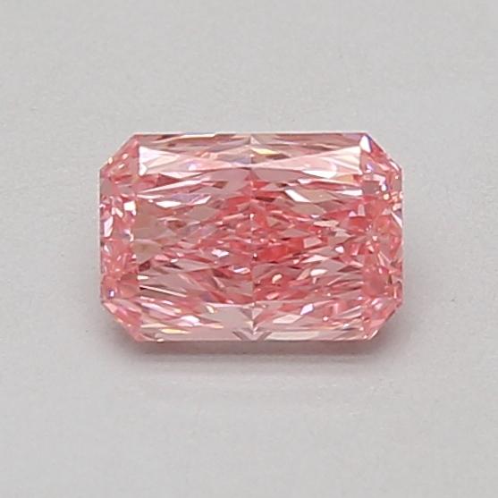 0.59 Ct. Fancy Vivid Pink Radiant Lab Grown Diamond