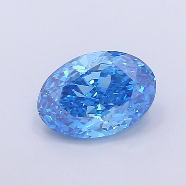 1.15 Ct. Fancy Vivid Blue Oval Lab Grown Diamond