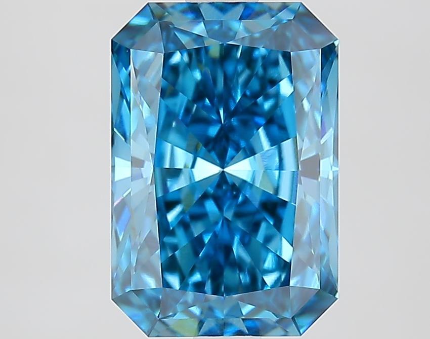 2.53 Ct. Fancy Vivid Blue Radiant Lab Grown Diamond