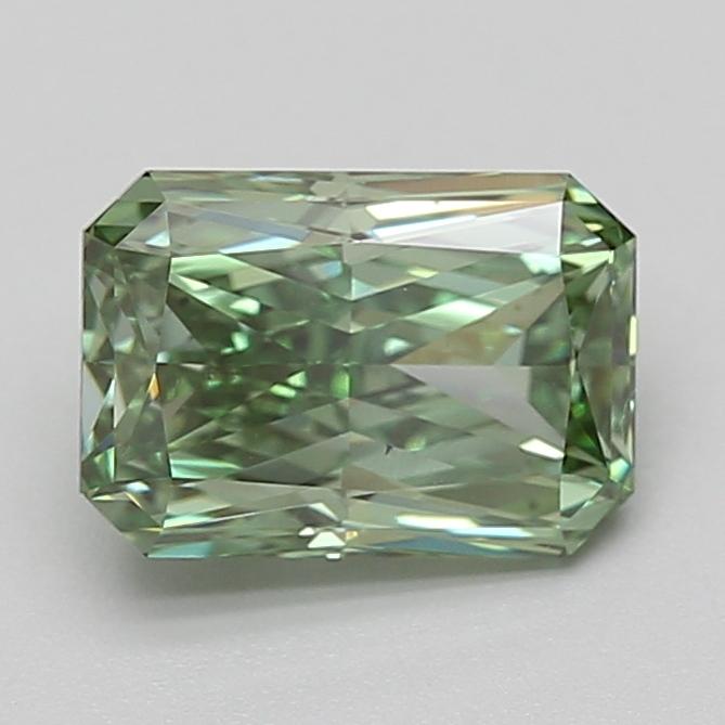 2.09 Ct. Fancy Vivid Green Radiant Lab Grown Diamond