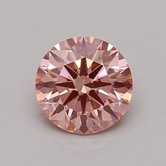 0.53 Ct. Fancy Vivid Pink Round Lab Grown Diamond