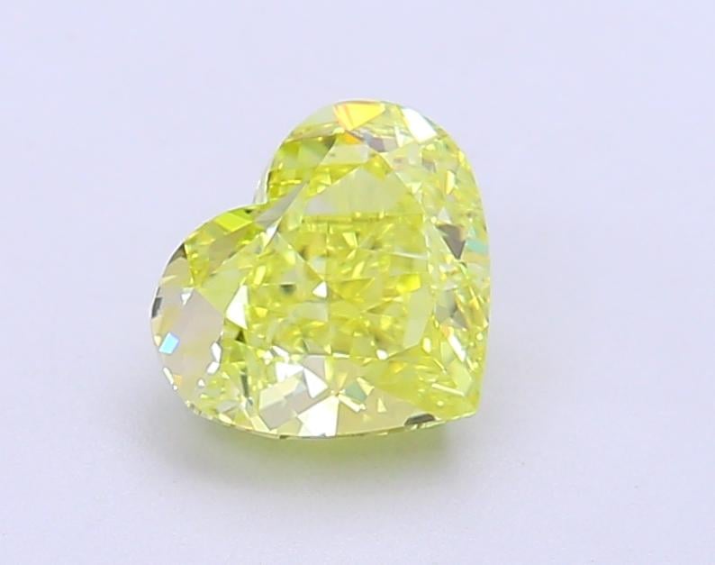 1.50 Ct. Fancy Vivid Yellow Heart Lab Grown Diamond