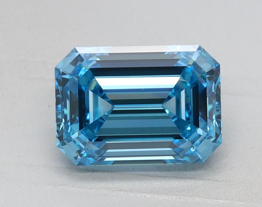 1.51 Ct. Fancy Vivid Blue Emerald Lab Grown Diamond