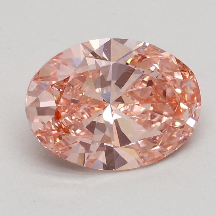 1.33 Ct. Fancy Intense Pink Oval Lab Grown Diamond