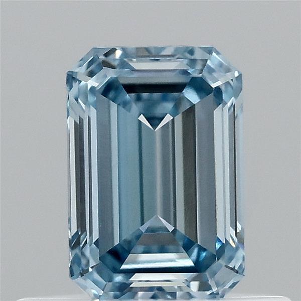 0.52 Ct. Fancy Intense Blue Emerald Lab Grown Diamond