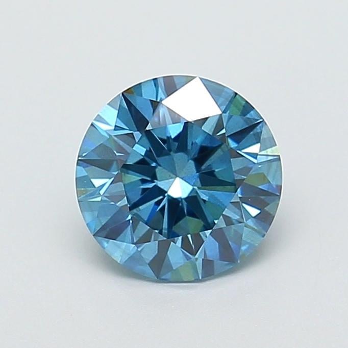 1.52 Ct. Fancy Vivid  Blue Round Lab Grown Diamond