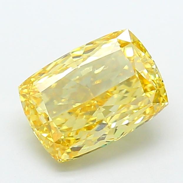 3.55 Ct. Fancy Intense Yellow Cushion Lab Grown Diamond