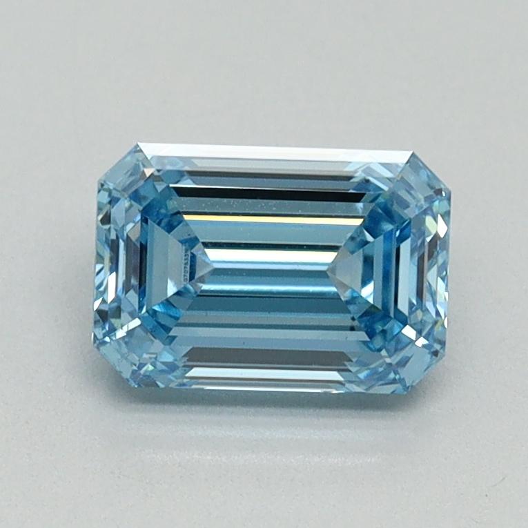 1.08 Ct. Fancy Vivid Blue Emerald Lab Grown Diamond