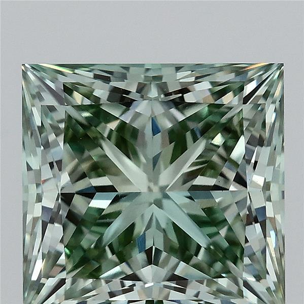 4.77 Ct. Fancy Intense  Green Princess Lab Grown Diamond