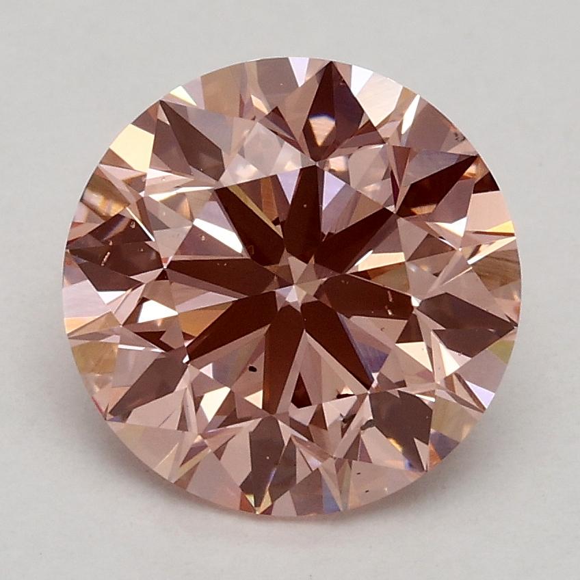 2.00 Ct. Fancy Intense Pink Round Lab Grown Diamond