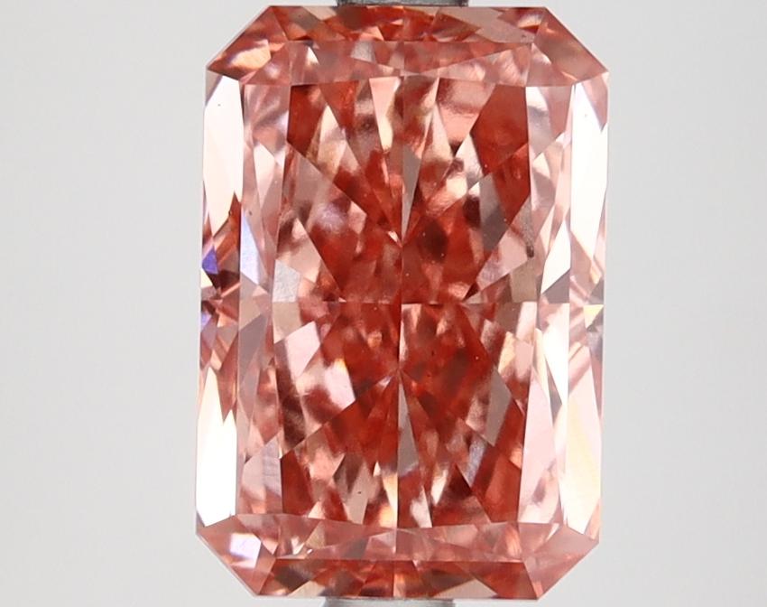 2.67 Ct. Fancy Vivid Pink Radiant Lab Grown Diamond