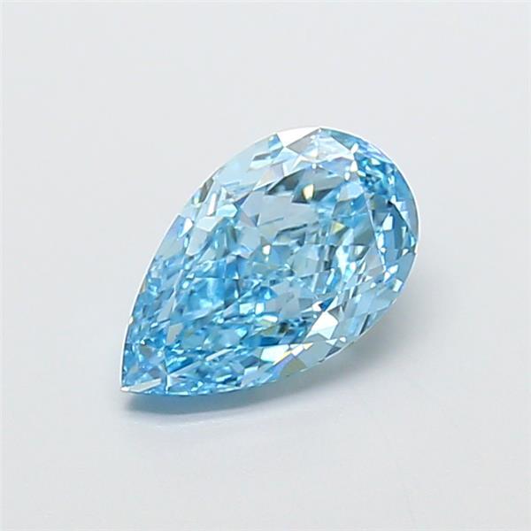 1.61 Ct. Fancy Vivid Blue Pear Lab Grown Diamond