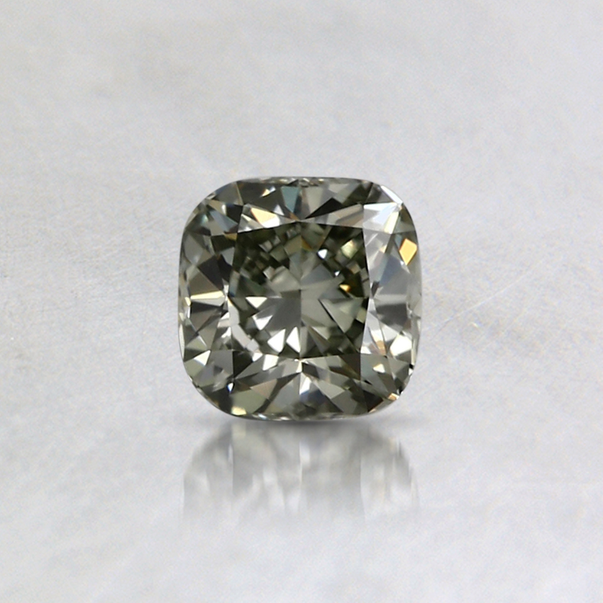 0.30 Ct. Fancy Gray-Green Cushion Diamond