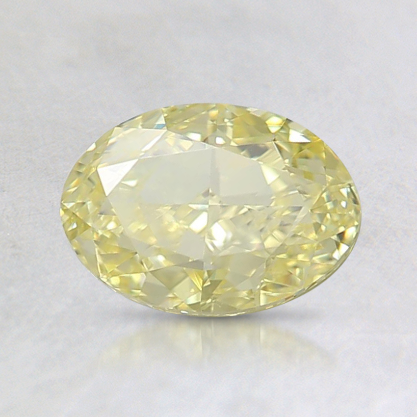 0.90 Ct. Fancy Yellow Oval Diamond