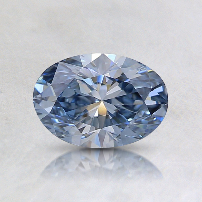 0.64 Ct. Fancy Light Blue Oval Lab Grown Diamond