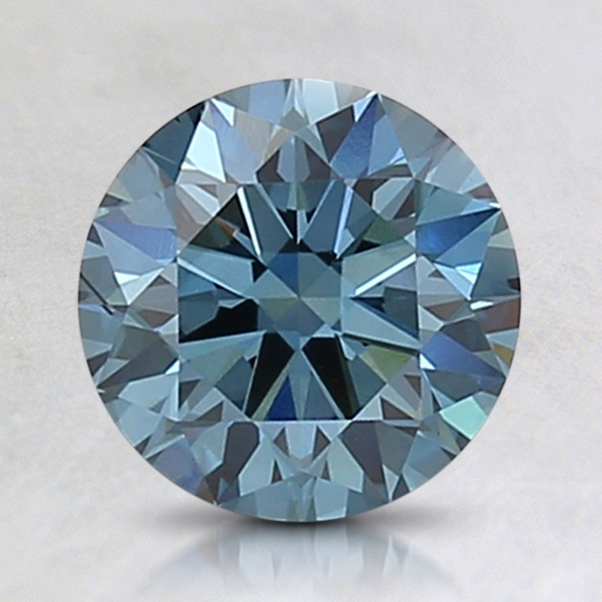 1.59 Ct. Fancy Intense Blue Round Lab Grown Diamond