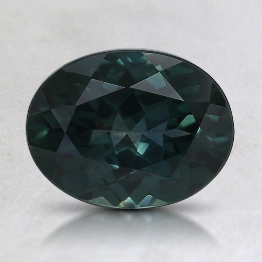 8.1x6.2mm Teal Oval Montana Sapphire