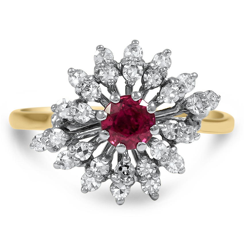 Retro Ruby Vintage Ring