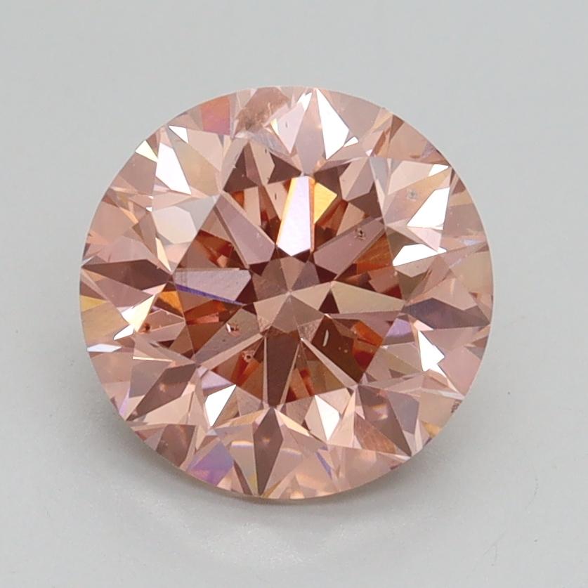 2.00 Ct. Fancy Intense Pink Round Lab Grown Diamond